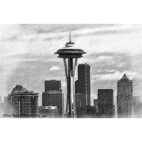 Seattle Skyline Sketch