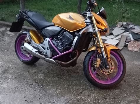 Купить б у Honda CB 600F Hornet инжектор 5 передач в Раменском золотистый naked bike 2008 года