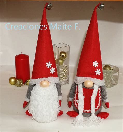 Manualidades Y Creaciones Maite F GNOMOS NAVIDAD DIY