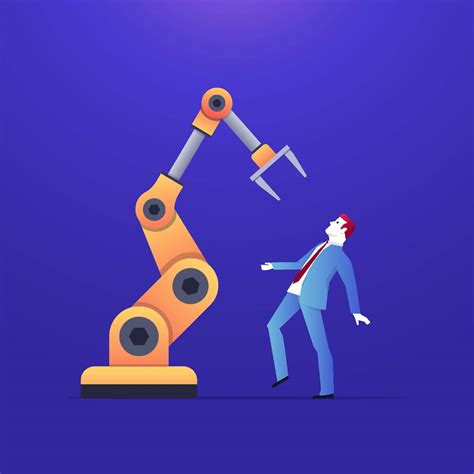 Artificial intelligence is replacing man. Stock Image | VectorGrove