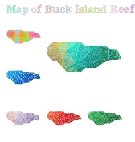 Buck Island Reef Map Vector Art Stock Images Depositphotos