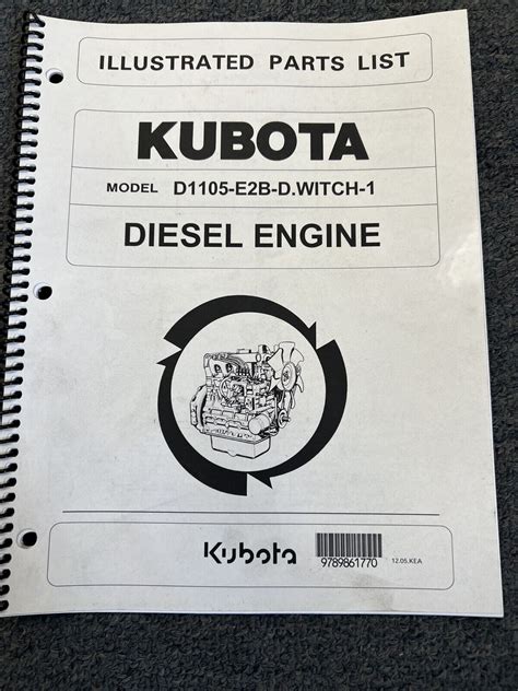 Kubota Illustrated Parts List For D E B D Witch