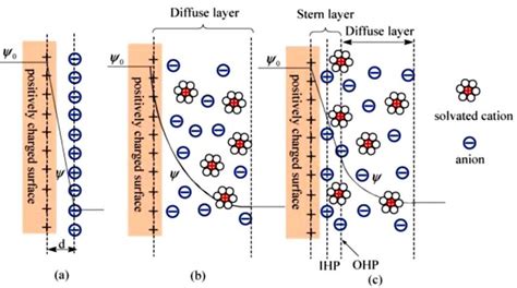 Models Of The Electrical Double Layer At A Positively Charged Surface