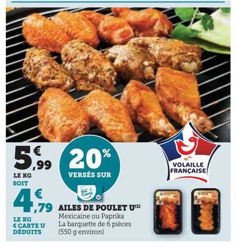 Promo Ailes De Poulet U Chez Hyper U ICatalogue Fr