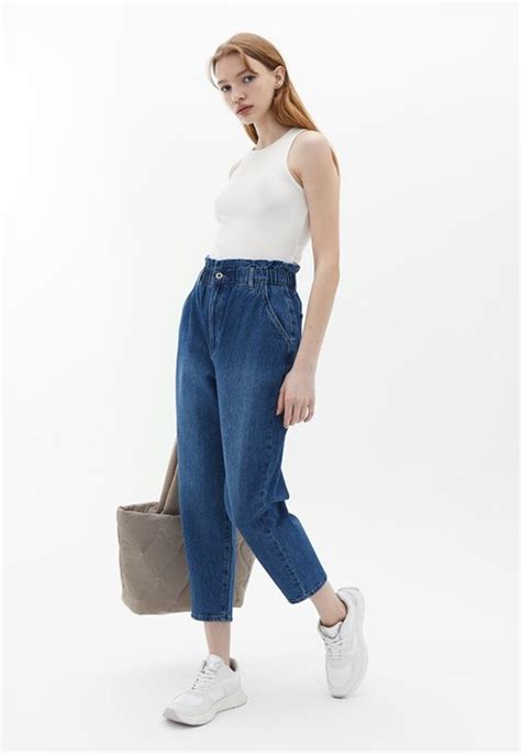 Baggy Fit Denim Pantolon Ve Atlet Kombini Oxxo