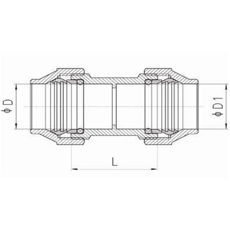 Messing Kupplung Muffe für PE Rohr 2fach Klemme 4 99
