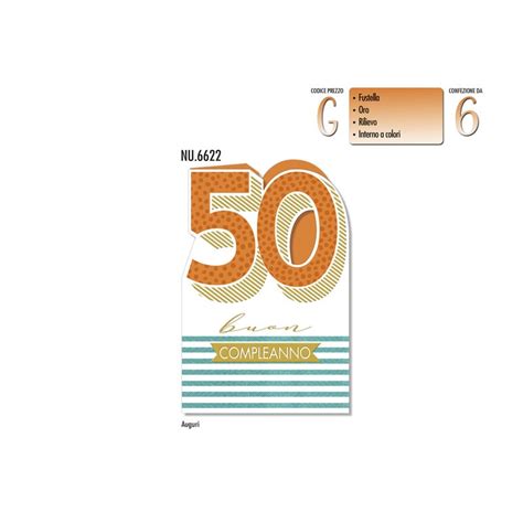 Biglietto Numerone Sagomato 50