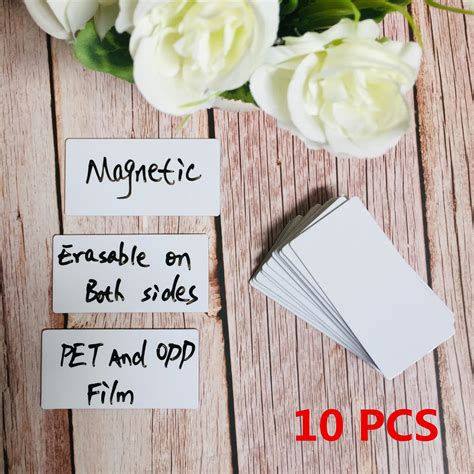 Étiquettes magnétiques effaçables Double face 8040mm étiquette