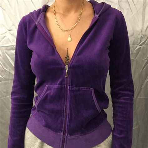 Genuine Juicy Couture Tracksuit Top Size S Purple Depop Juicy