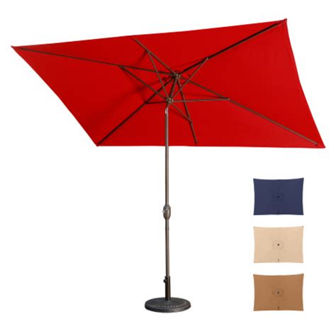 Simplie Fun 6 5ft × 10ft Patio Umbrella Outdoor Red Uv Protection 1 Count Ralphs