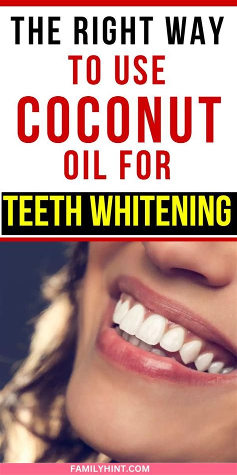 How To Whiten Teeth With Coconut Oil Fast And Easily Teeth Whitening