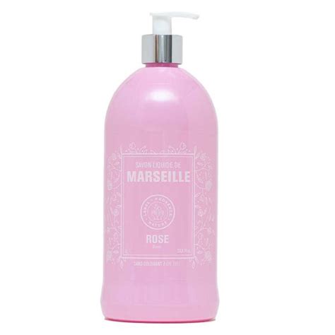 French Liquid Soap With Olive Oil Rose Fragrance Litre Label