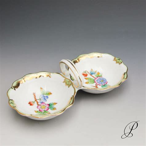 Saliere Herend Im Dekor Victoria Porzellan Porcelain