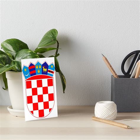 "Croatian Emblem / Flag " Art Board Print by Verbital | Redbubble