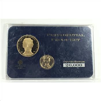 Abraham Lincoln Presidential Proof Set 24K Gold Layered Medallion Plus