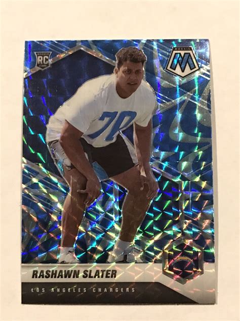 Rashawn Slater Panini Mosaic Blue Reactive Prizm Rc Chargers