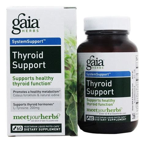 Gaia Herbs Thyroid Support Liquid Phyto Capsules 60 Vegetarian Capsul