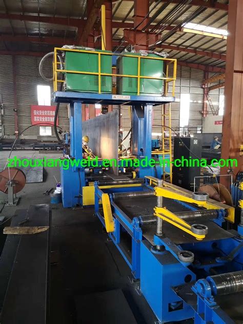 H Beam Full Welding Saw Assembly Straightening Flange Web Machine