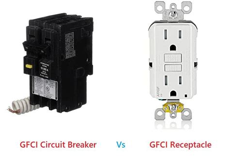 Gfci Circuit Breaker Vs Gfci Receptacle - Find the Difference? | Gfci, Breakers, Circuit