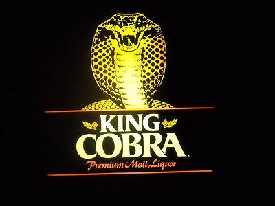 King Cobra Premium Malt Liquor Lighted Sign Antique Price Guide