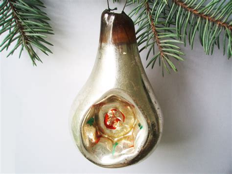 1930-1940 Antique Christmas ornament Glass by JingleBellsStore