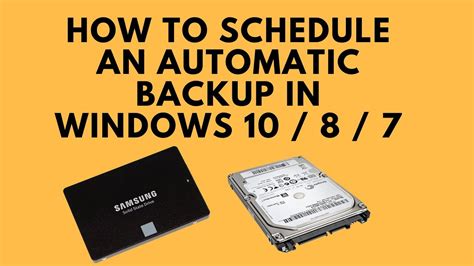 How To Schedule An Automatic Backup In Windows Youtube