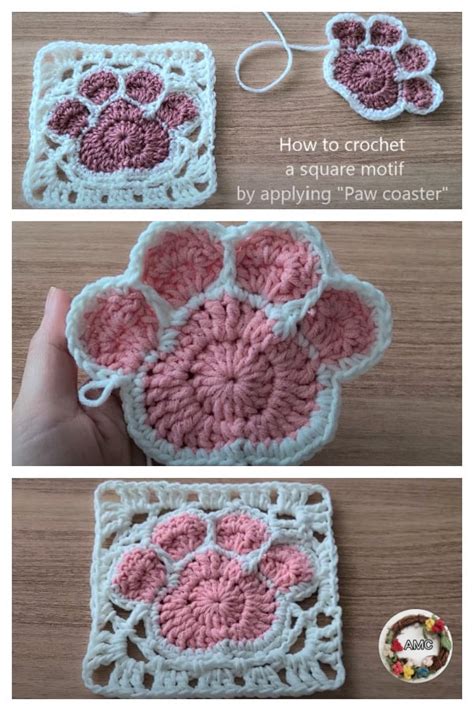 Paw Print Crochet Blanket Pattern