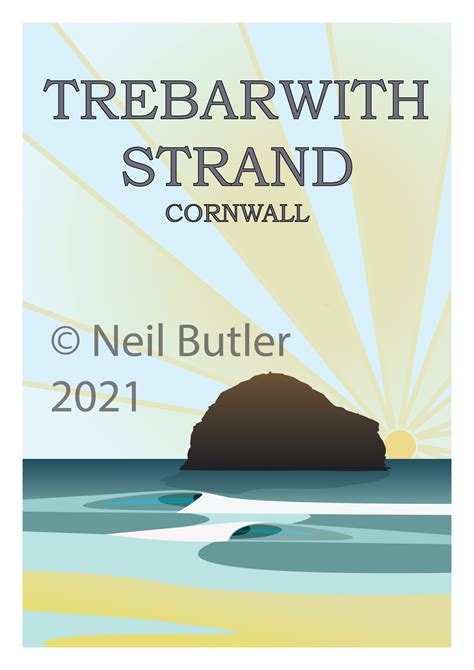 Trebarwith Strand print - neilsdesigns