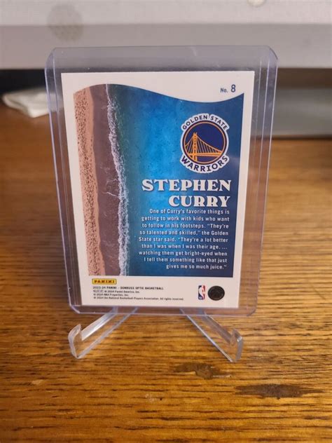 2023 DONRUSS OPTIC STEPHEN CURRY SPLASH 8 GOLDENSTATE WARRIORS EBay