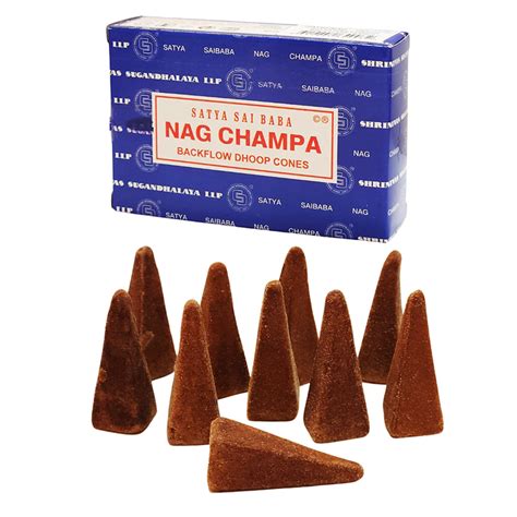 Satya Sai Baba Nag Champa Backflow Dhoop Incense Cones