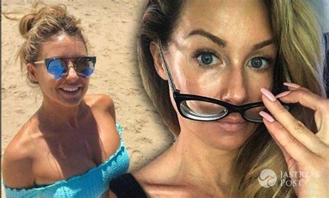 Małgorzata Rozenek pozuje w błękitnym bikini Fanki niesamowicie rozczarowane