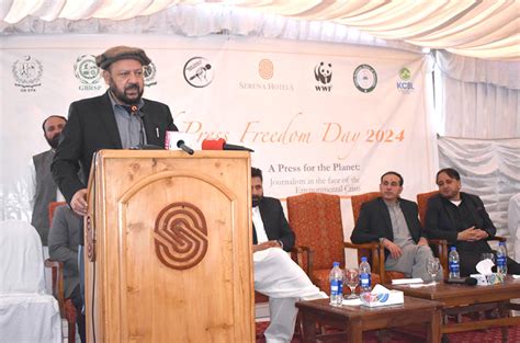 Chief Minister Gilgit Baltistan Haji Gulbar Khan Addressing During The