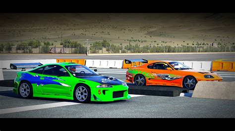 Forza 6 Fast And Furious Toyota SUPRA Vs Mitsubishi ECLIPSE GS