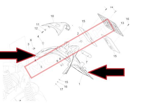 Piaggio Panel Plaka Arka Amurluk Motopit Motosiklet