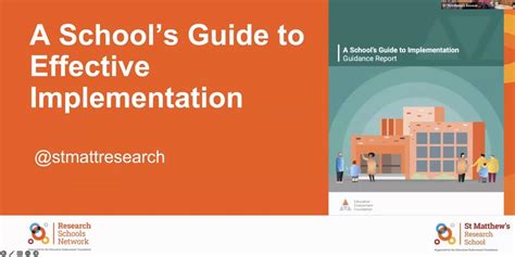 Introducing The New Eef Guidance Report “a School’s Guide To Implementation”