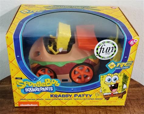 Spongebob Squarepants Krabby Patty Rc Radio Control Car New Ebay