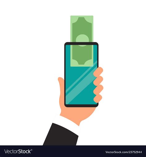 Digital Mobile Wallet Concept Icon Royalty Free Vector Image