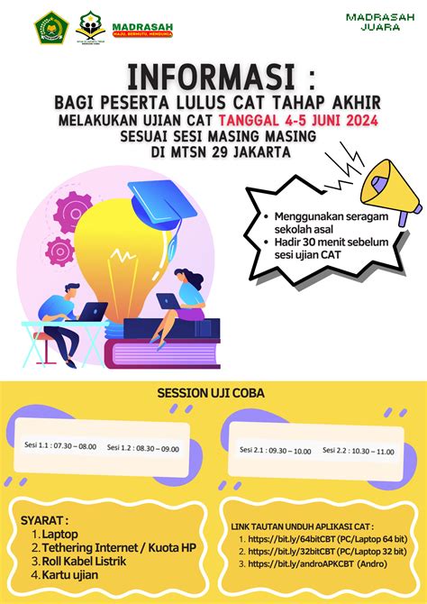 Ujian CAT 4 5 Juni 2024 MTs N 29 Jakarta