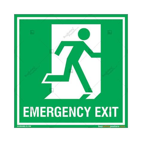 Photoluminescent Emergency Exit Sign