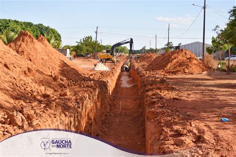 Em Execu O Obra De Drenagem E Pavimenta O Da Rua S O Paulo