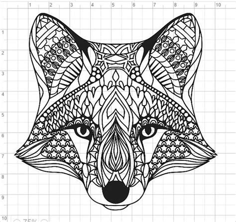 Coloring Page Fox Mandala Zentangle Coloring Pages Mandala Zentangle Porn Sex Picture