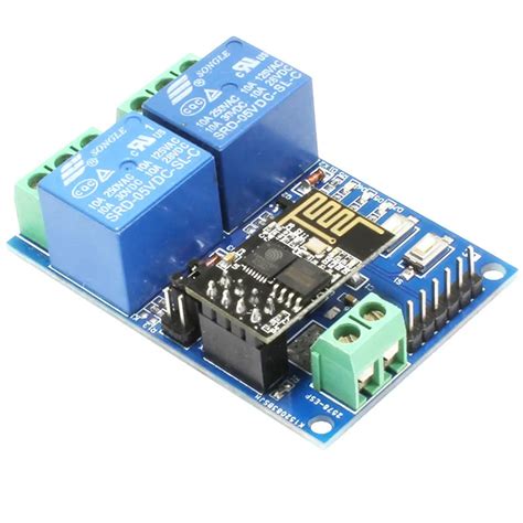 5V ESP8266 ESP 01 2 Channel WiFi Relay Module 2 Channel Relay Module ...