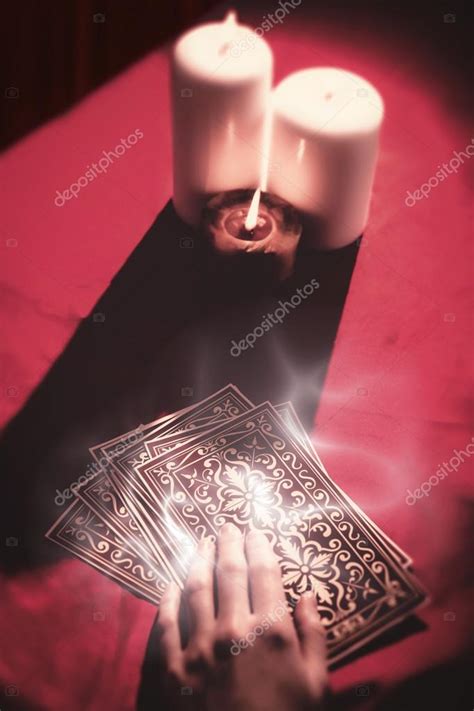 Fortune Teller Using Tarot Cards — Stock Photo © Wavebreakmedia 93764670