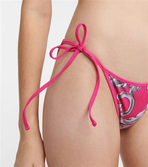 Versace Baroque Reversible Bikini Top Versace