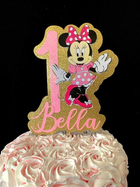 Minnie Mouse Cake Topper 1st Birthday Minnie Mouse Cake | Etsy