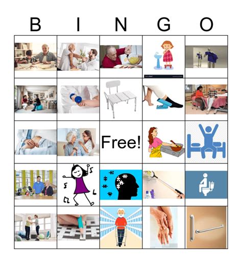 Occupational Therapy Bingo Card