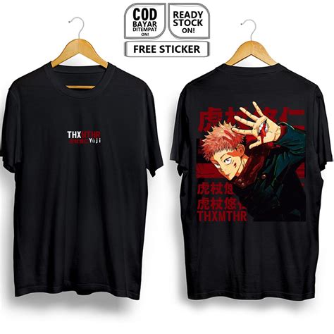 Jual Kaos Yuji Itadori Jujutsu Kaisen Wasuke Anime Manga Baju Jepang