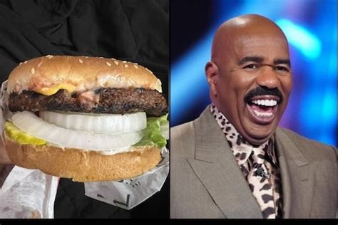 Woman's 'Cheesy' Tweet on Burger Resembling Steve Harvey Goes Viral, Comedian Reacts - News18