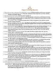 Anp Lo Lo Bio Chapter Learning Objectives What Are The