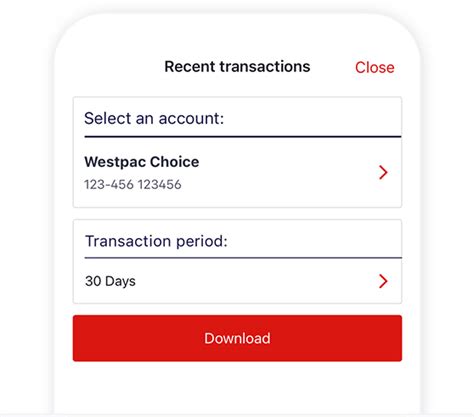 Proof Of Balance And Recent Transactions Westpac